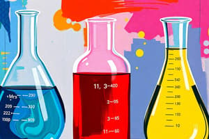 Chemistry Chapter on Molarity