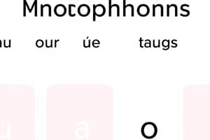 Quiz: Monophthongs & Diphthongs in English Phonetics