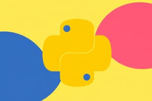 Overview of Python Programming