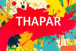 Thapar University B.Tech Admission 2023