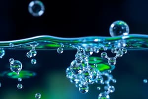 Water Properties and Organic Molecules Quiz