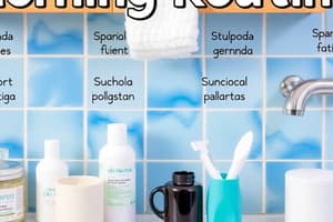 Morning Routine Spanish Vocabulary