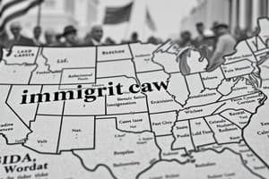 1920s USA Immigration Laws Flashcards