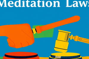 MED - Legal Framework for Mediation in Singapore