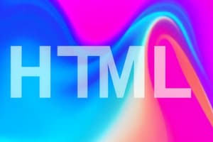 Introduction to HTML