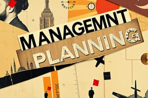 Management Planning - Lesson 1