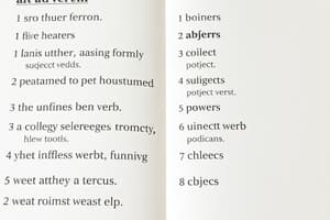 English Grammar: Adverbs and Verb Tenses