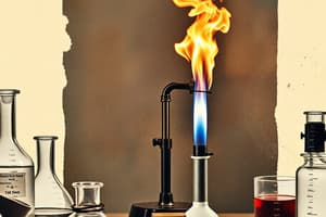 Lab Equipment and Bunsen Burner