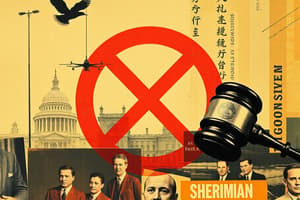 Sherman Antitrust Act Overview