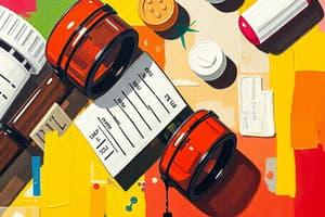 Medication Legislation and Schedules