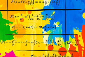 Calculus Derivative Rules Overview