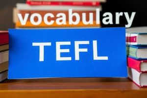 IELTS/TOEFL Vocabulary Quiz