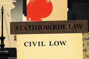 Civil Law 1: Fundamentals of the Civil Code