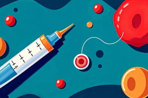 Pharmacology Quiz on Insulin and Anticoagulants