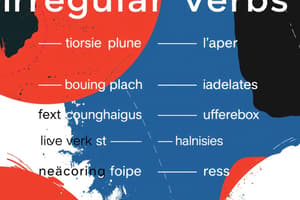 Irregular Verbs in English