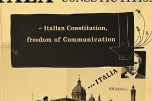 libertà delle corrispondenze e delle comunicazioni