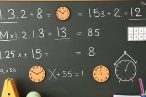 Elementary Mathematics Concepts Quiz