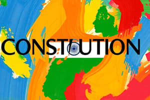 Indian Constitution Key Facts and Dates