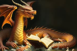 STAGE 3 Mythical Creatures: Dragons as Pets