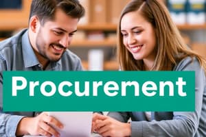 PTT Week 2 - Procurement (Chat)