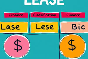 Lease Classification Tests