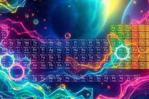 Chemistry Chapter: Ions and Periodic Table