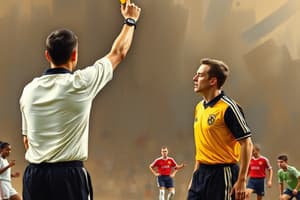 Soccer Referee Signals Flashcards