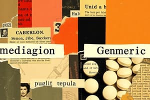 Medication Brand and Generic Names Quiz