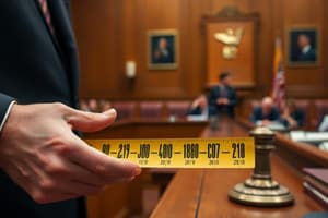 Criminal Evidence and Courtroom Procedures