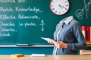 What Effective Teachers Know