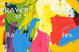 Prayer Module 1.1: Praise Pattern