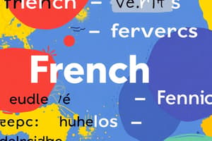 Quiz sur les Verbes Français