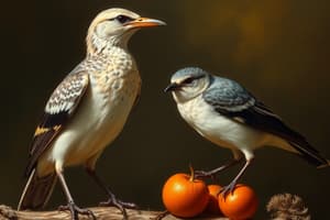 Birds Adaptation and Diet Quiz