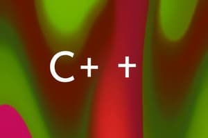 C++ Programming Basics