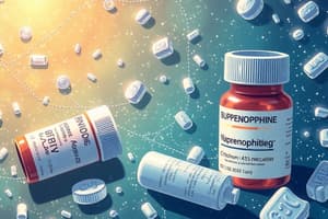 ALS Medication: Buprenorphine-Naloxone, Calcium Chloride