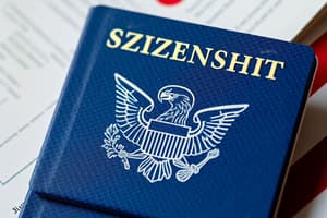 U.S. Citizenship Test Flashcards