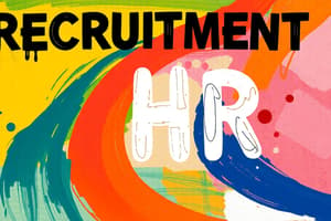 HRPR 0323: Recruitment and Selection