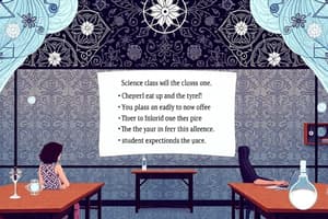 Science Class Rules