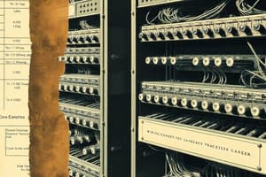 Wiring and Relay Racks Specifications