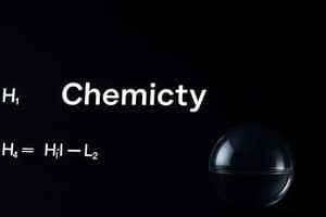 Chemistry Definitions and Formulas Quiz