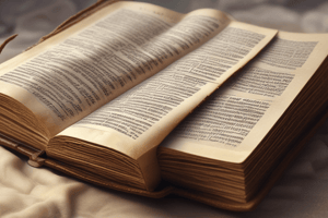 The Bible: Old Testament and New Testament