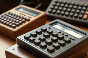 History of Calculating Tools and Computers