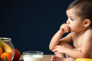 L8 Middle Childhood Nutritional Development Quiz