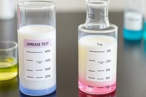 Urease Test and Litmus Milk Test