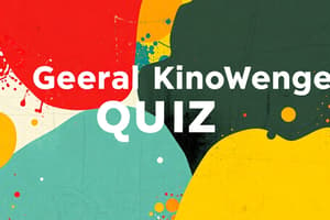 General Knowledge Quiz