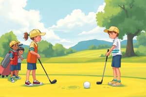 Golf Program Overview for Kids