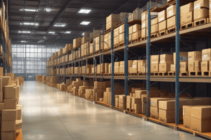 Warehouse Inventory Controls and Off-Site Storage Quiz