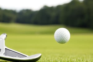 Golf Equipment and Design Insights