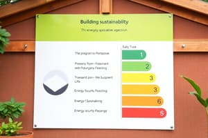 Building Rating Tools Overview