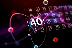 Quantum Numbers and Element Origins